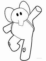 Pocoyo Elly Cool2bkids Imprimir Colorir Elephant Elefante Ausmalbilder Sleepy Emotioncard sketch template