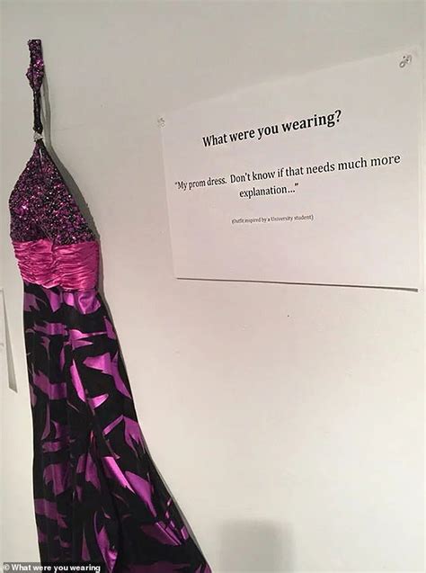 sexual assault survivors exhibit the clothes they were wearing go