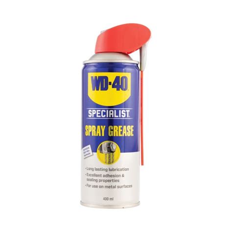Wd 40 44215 Specialist Long Lasting Spray Grease 400ml Car Spares