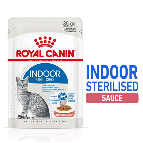 Royal Canin Indoor Sterilised Bouchées En Sauce Pour Chat Dintérieur