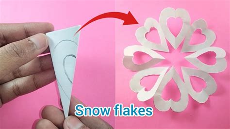 How To Make Paper Snowflakes L How To Cut Paper Snowflake L Paper