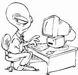 Internet Alien Extraterrestre Personnages Coloriage Coloriages sketch template