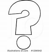 Question Mark Clipart Coloring Illustration Toon Hit Royalty Outline Clipartmag sketch template