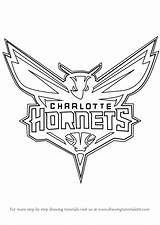 Hornets Charlotte Logo Draw Hornet Drawing Nba Step Coloring Template Drawings Tutorials Printable Sports Drawingtutorials101 Learn Sketch Paintingvalley Tutorial sketch template