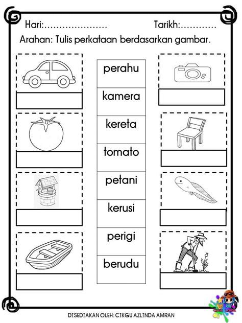 Lembaran Kerja Bahasa Melayu Prasekolah Buku Bahasa Melayu Tadika 5