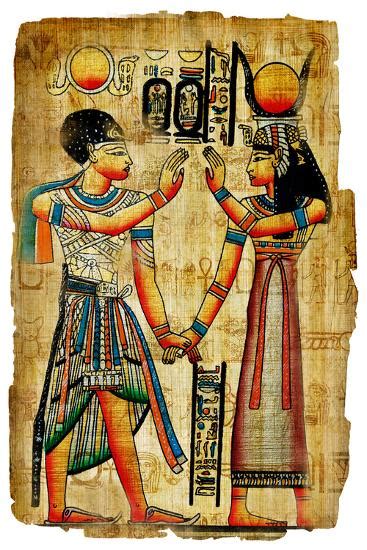 Ancient Egyptian Papyrus Prints Maugli L