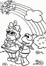 Coloring Elmo Cartoon Rainbow Friends Pages Popular sketch template