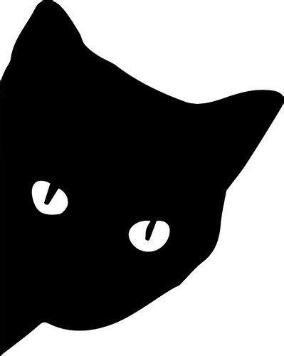 black cat silhouette template  getdrawings