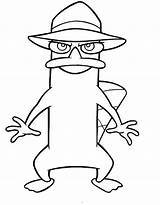Coloring Ferb Phineas Pages Perry Agent Platypus Pumpkin Color Birthday Spookley Square Party Colouring Printable Print Library Birthdays Draw Clipart sketch template
