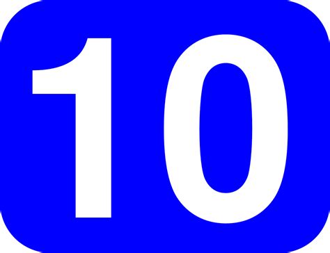 number  ten  vector graphic  pixabay