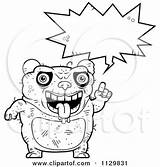 Ugly Panda Outlined Talking Clipart Cartoon Thoman Cory Coloring Vector Waving sketch template