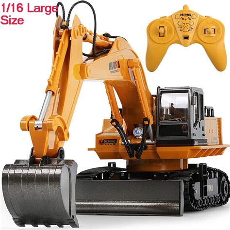 large rc excavator toy trucks  kids boys full function remote control construction vehicles