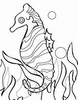 Coral Reef Coloring Pages Barrier Drawing Great Easy Seahorse Sea Fish Printable Clipart Color Drawings Getdrawings Getcolorings Book Seaweed Drawn sketch template
