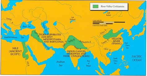 map   river valley civilizations  gradys ap world history