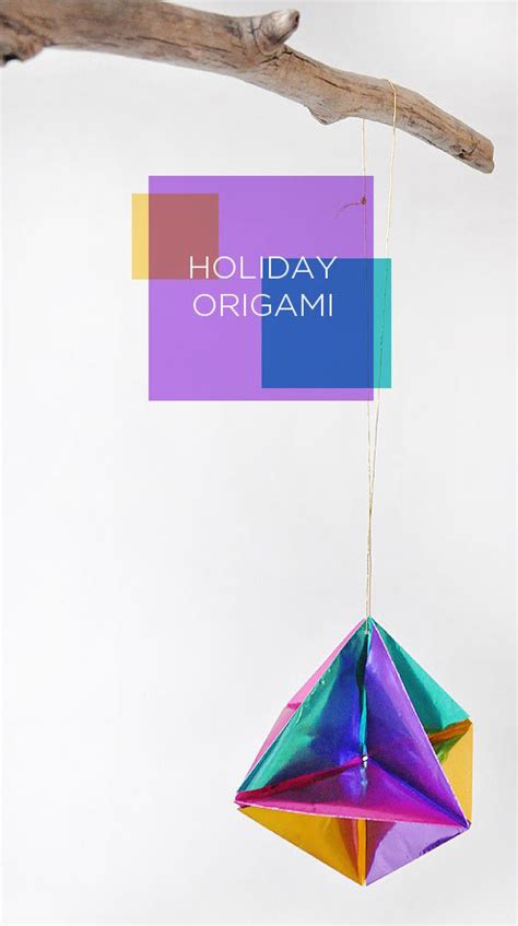 diy holiday origami poppytalk