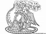 Dragon Coloring Pages Detailed Sprite Christmas Winter Evil Fantasy Realistic Getcolorings Selina Fenech Color Adult Printable Adults Popular Getdrawings Fairy sketch template