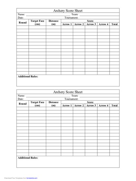 archery score sheet edit fill sign  handypdf