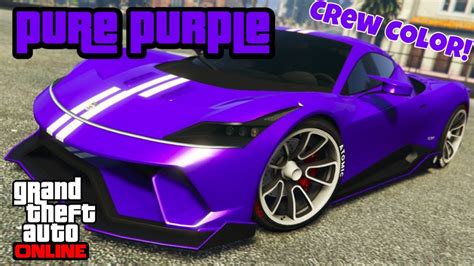 pure purple modded crew color hex code gta  youtube