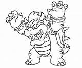 Coloring Pages Bowser Mario Printable Dark Jr Koopa King Yoshi Print Island Paper Ds Dry Getcolorings Super Toad Coloring4free Luigi sketch template