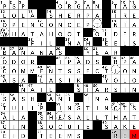 household crossword clue daily crossword clue