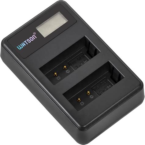 watson mini duo charger  canon lp  batteries md  bh
