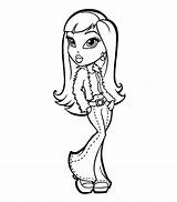 Bratz Coloring Pages Girls Printable Kids sketch template