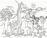 Coloring Animals Pages Grassland Popular sketch template