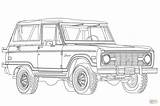 Ford Bronco Coloring Pages 1966 Printable Raptor F150 Car Cars Explorer Print Truck Clipart Supercoloring Colouring Drawing Kids Mustang Focus sketch template