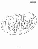Coloring Logo Pages Logos Pepper Dr Super Fun sketch template