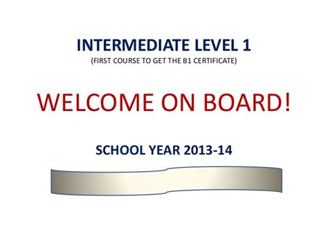 level intermediate