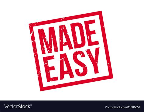 easy rubber stamp royalty  vector image