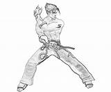 Jin Kazama Tekken Template sketch template