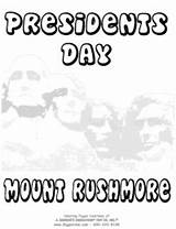 Presidents Coloring Pages Rushmore Mount Giggletimetoys sketch template
