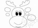 Reindeer Rudolph Getdrawings sketch template