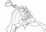 Hammer Thors Getdrawings Drawing sketch template