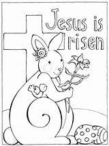 Easter Coloring Pages Story Christian Printable Religious Jesus Risen Egg Color Printables Bunny He Colouring Resurrection Print Cross Happy Colorings sketch template