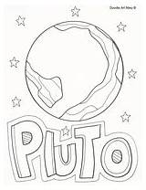 Pluto Classroomdoodles Planets sketch template