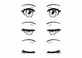 Closing Eyelids sketch template