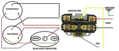pole contactor wiring diagram hvac