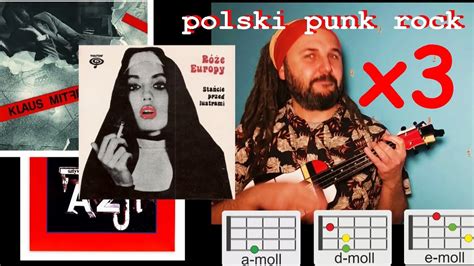 3x Polski Punk Rock 3 Chwyty 3 Piosenki Ukulele Mashup Youtube