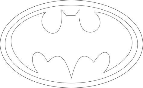 batman symbol coloring page coloring pages