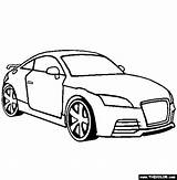 Audi Tt Coloring Cars Thecolor Pages sketch template