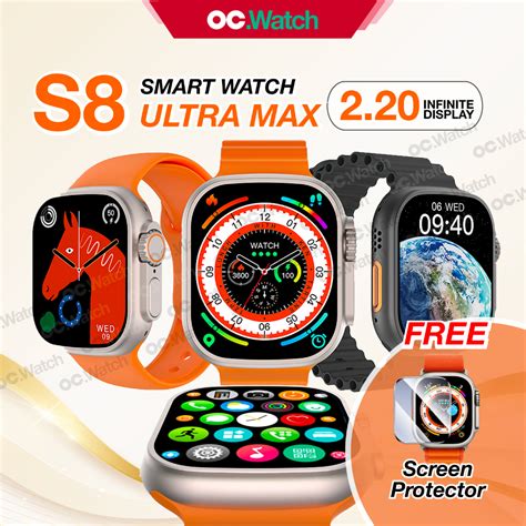 ocwatch 2 20 inch s8 ultra max smart watch sport bluetooth fitness