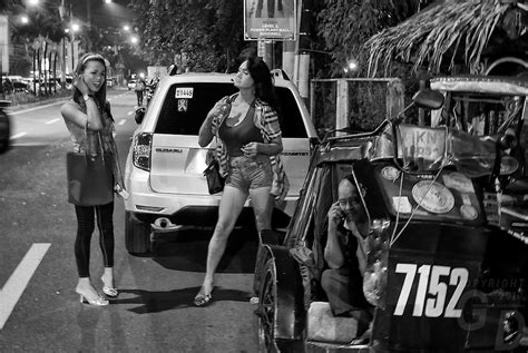 street and nightlife in manila s red light district of makati