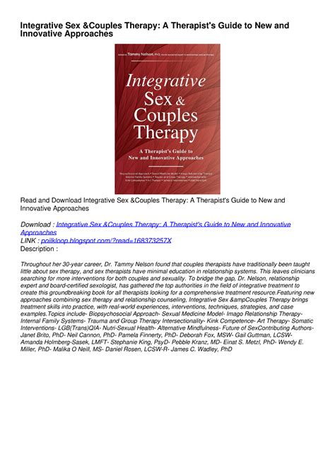 [pdf] Download Free Integrative Sex Couples Therapy A Therapists