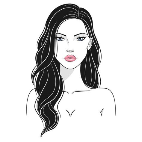 50 Drawing Of Nude Woman Long Hair Illustrations Royalty Free Vector