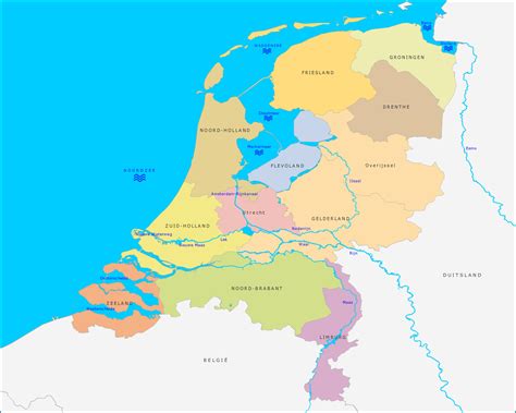 grote kaart grote rivieren en wateren van nederland topo pinterest rivieren nederland en