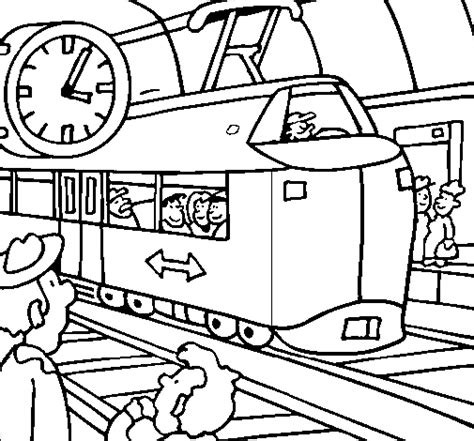 railway station coloring page coloringcrewcom