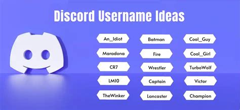 discord username ideas funny cool  clever good