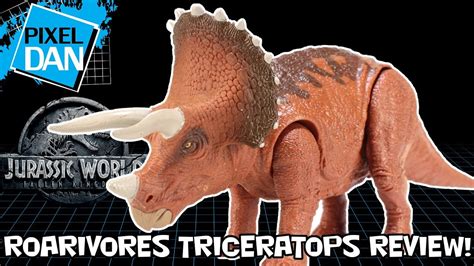 Jurassic World Triceratops Roarivores Fallen Kingdom Mattel Figure